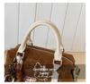 2025 Women's Cross-border Leather Boston Bag: Fashionable Cartoon Handbag & Single Shoulder Crossbody Bag