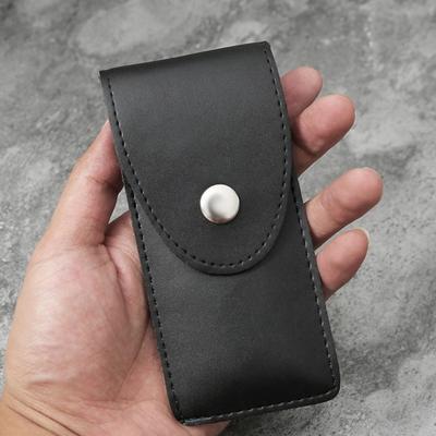 Custodia per occhiali da vista su cintura Compatta resistente all'usura con chiusura a bottone automatico Custodia per occhiali da lettura in ecopelle per uso esterno