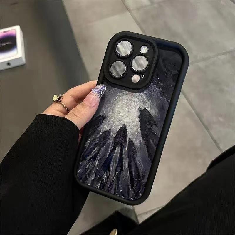 Dark Gaze Abyss for 16pro iPhone Case iPhone14plus Personality 13promax Soft X
