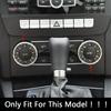 Car Stickers Console AC Air Condition Control Knob Circles Frame Trim For Mercedes Benz C Class W204 GLE GLK ML GL M GLS SL SLK