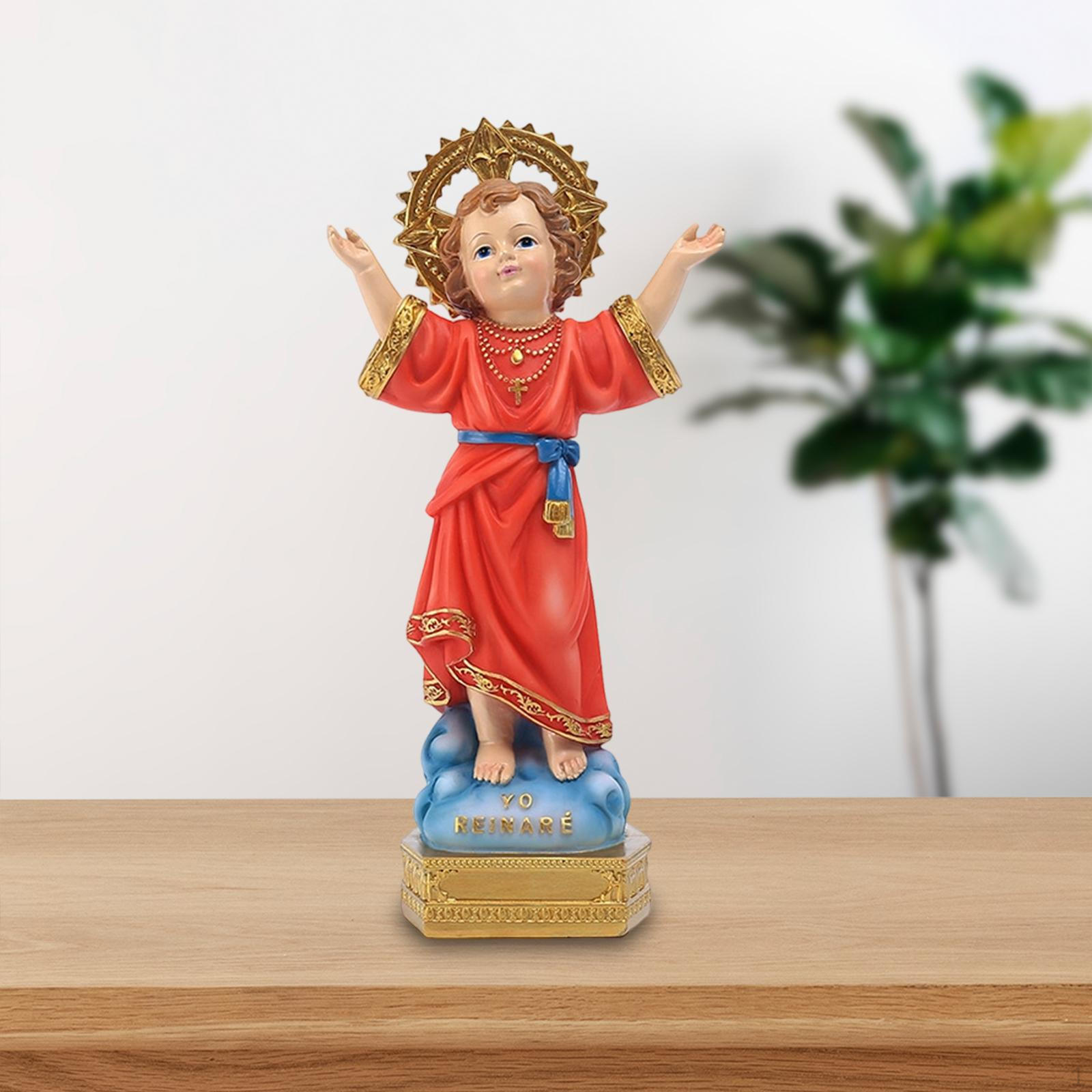 

Retro Design European Child Figurine Table Ornament Classical Desk Collection Handicraft for Living