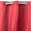Rødt taftgardin 150x250