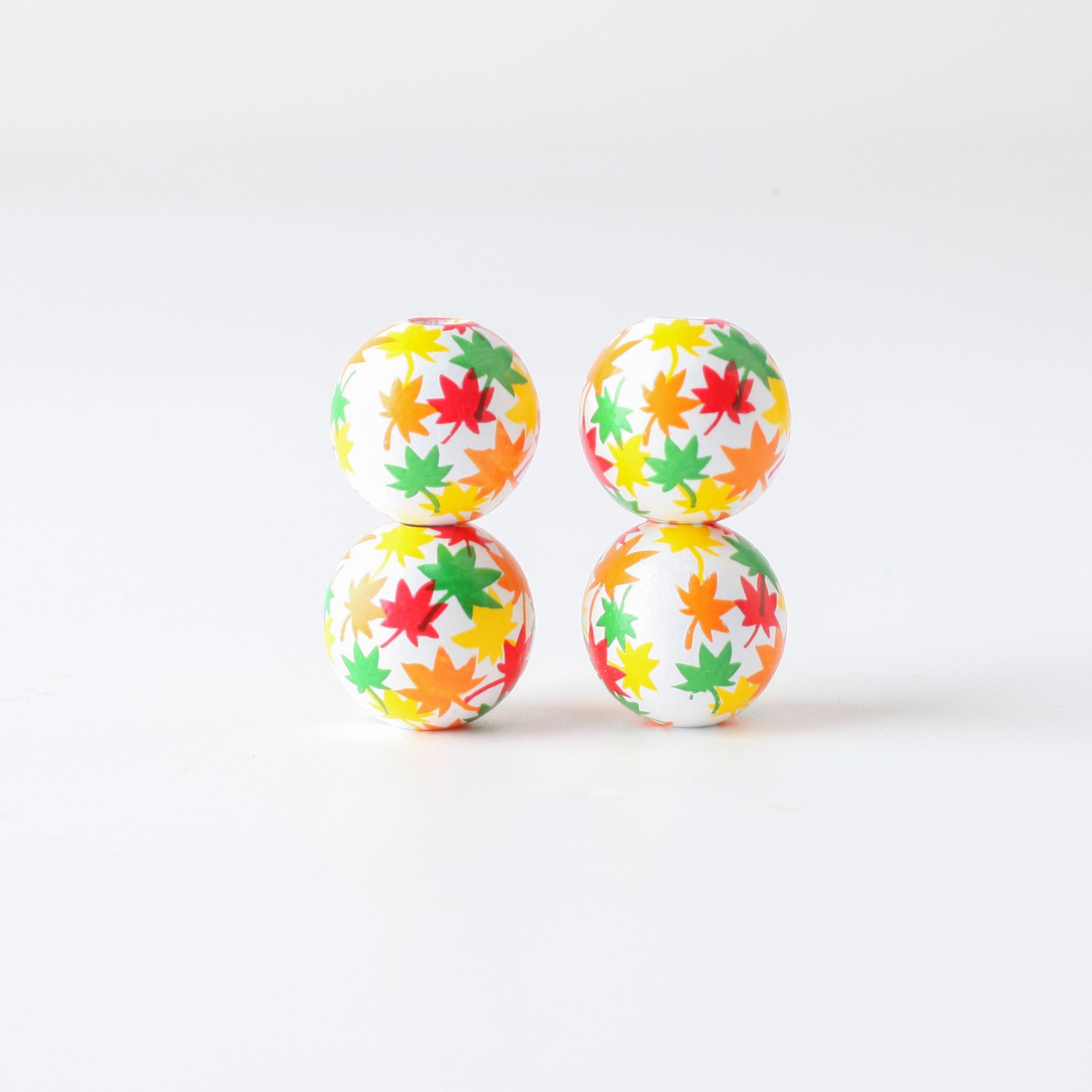 

Шарм День благодарения DIY аксессуары Деревянные бусины Бусины россыпью Изготовление деревянных украшений Кленовые листья Украшения для дома Бусины