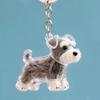 Transparent Dog Hair Storage Box Dog Shape Puppy Pendants Pet Hair Keychain  Jewelry Gift