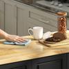Kitchen Island on Wheels, Rolling Kitchen Storage Trolley with Drop Leaf, Drawers, Towel and Spice Rack, Black