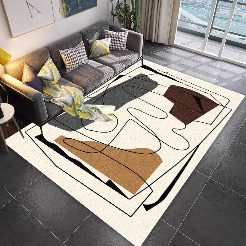 Luxury Geometric Sofa Non-slip Rugs Decoration Home Modern Washable Living Room Carpet Lounge Coffee Tables Balcony Floor Mats