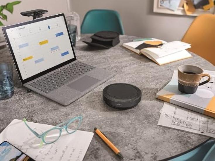 Jabra Speak2 75 Link 380c Speakerphone with Dongle Conference Microphone Latest Noise MS Beamforming Super Wideband 65mm USB C Connection USB-C []