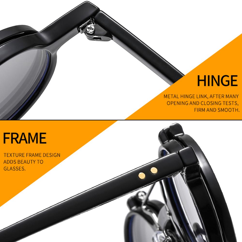 Popular Vintage Steampunk Flip Up Sunglasses Retro Rivets Small Round Sun Glasses Double-layer Flip Lens Punk Eyeglasses UV400
