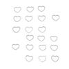 30pcs Stainless Steel Hollow Frame Pendants Silver Stainless Steel Pendants  Earring Craft