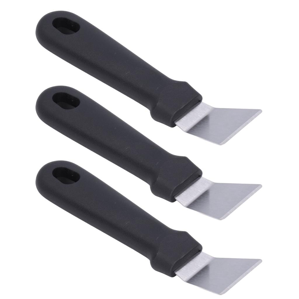 10 Stück Abtau-Schaufel Effiziente Reinigung Rutschfester Griff Aufhängeloch Eiskratzer Enteisungswerkzeug für KücheSchwarz