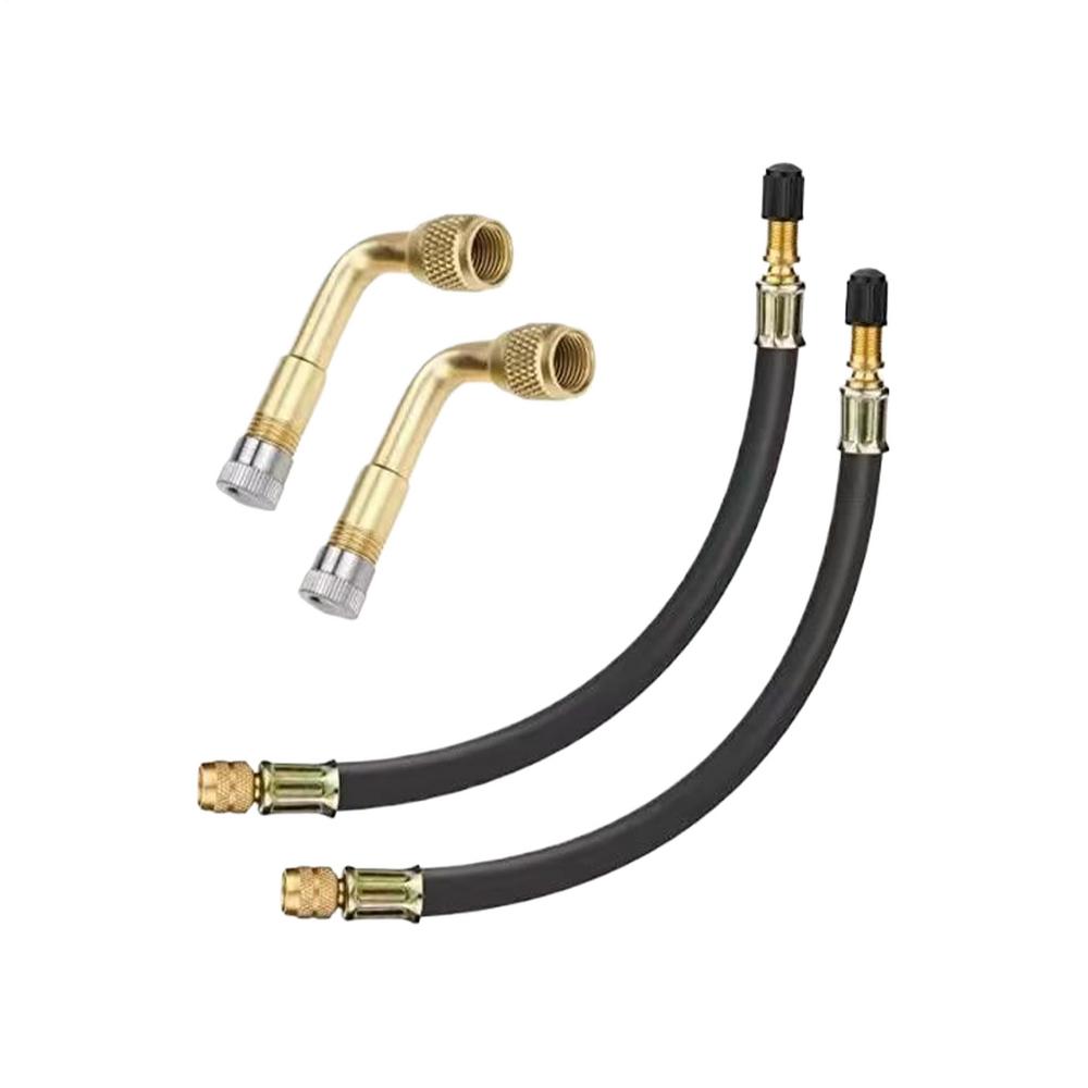 Tire Valve Extender Flexible Leak-Proof Connector Car Tire Inflation Extension Hose Extender for Bike Scooter Motorcycle Auto
