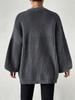 2026 Women's Solid Color Knit Loose Cardigan Sweater - Versatile, Simple, and Cozy