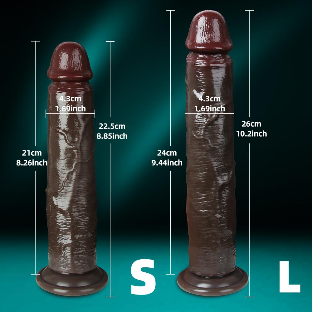 Velké realistické dildo pro ženy začátečnice Posuvná kůže předkožka Anální pochva Bodová stimulace G Umělý penis sexuální hračka masturbátor