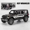 1/22 Jeeps Wrangler Rubicon Alloy Diecasts & Toy Vehicles Metal Toy Car Model Sound and Light Pull Back Collection Kids Toy Gift
