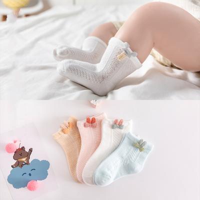 1 Pair Baby  Socks Cotton Breathable Cartoon Bunny Printed Baby Socks For 0-3 Years Old