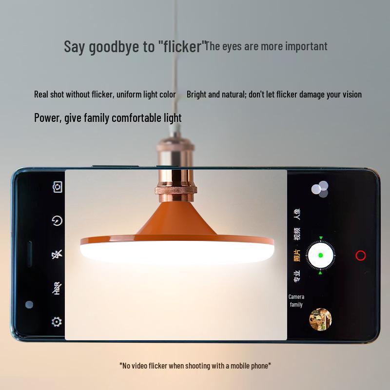 High CRI LED Ceiling Fan Light, Energy-Efficient E27 Base for Bedroom & Living Room