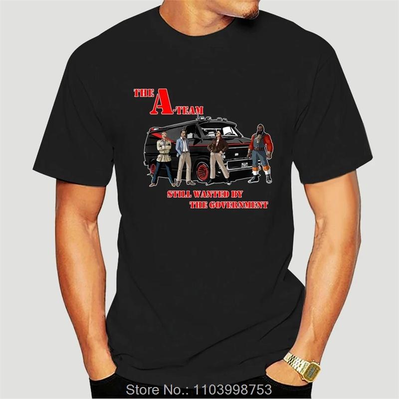 

Men Summer Cotton Male Casua Letters The A-Team T Shirt A Team Team Ba Face Murdock Hannibal Van XXXL темно-синього кольору