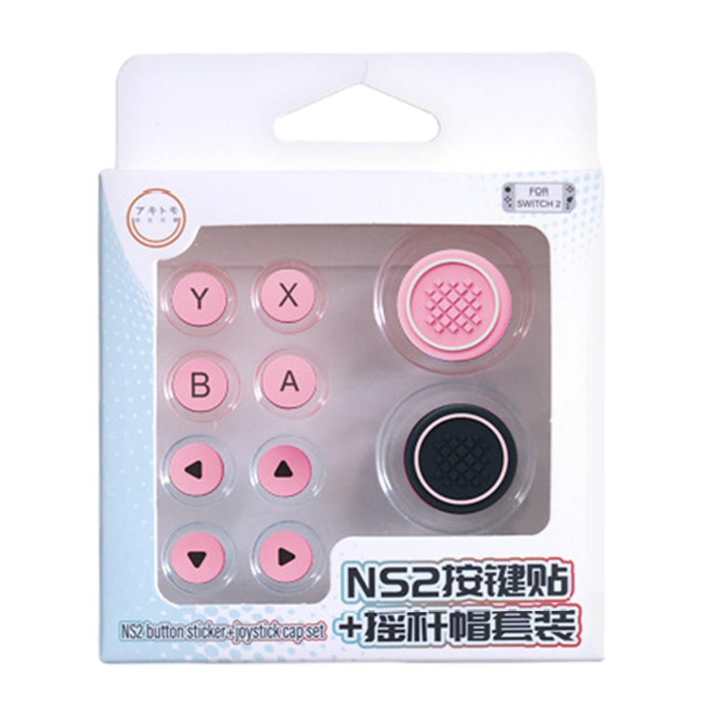 10 Colors Joystick Cap For Switch 2 Silicone Button Covers Thumb Grip Set Easy To Install Anti-Slip Comfort Grip Enhancer
