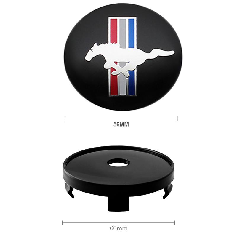 ACY1 4Pcs 56mm 60mm 54mm Car Wheel Center Hub Cap Rim Cover Stickers For Ford Focus Mondeo Edge Ecosport Ranger Fiesta Fusion Kuga