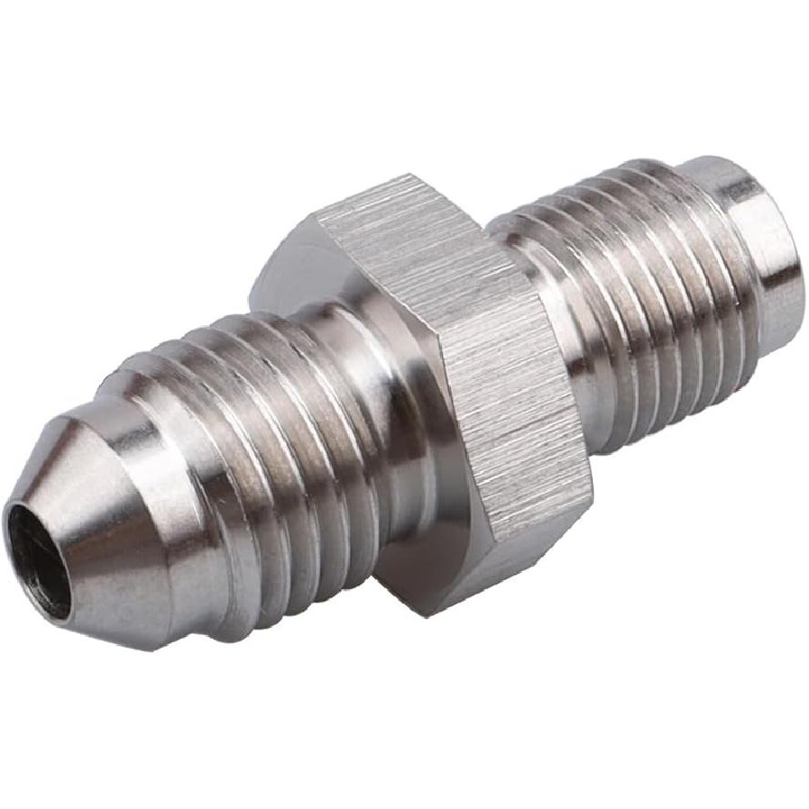 AC PERFORMANCE Inverted Flare 7/16 X 24 To Male -4 AN Restrictor " 1Mm " Stainless Steel (Garrett Turbo Oil Feed)