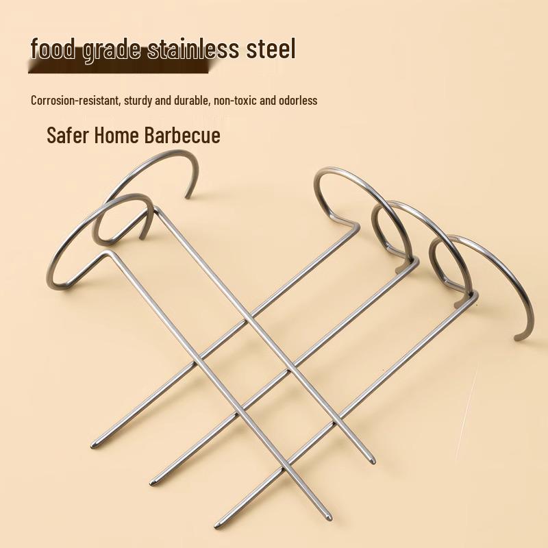 304 Stainless Steel Vertical Skewers and Rack for Air Fryer Ovens