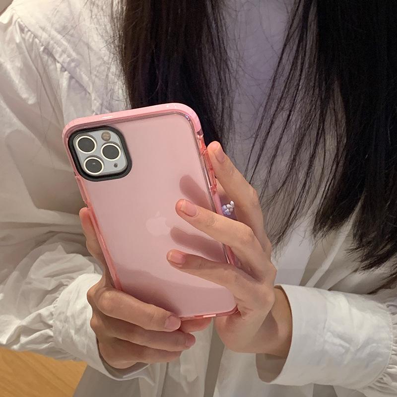 Buy Simple Style Texture Lake Water Blue Coral Pink Iphone Mobile Phone Case For Iphone12 Pro Max Xr Apple 11 Mobile Phone Case Drop Resistant Girl Tpu At Affordable Prices Free Shipping Real Reviews