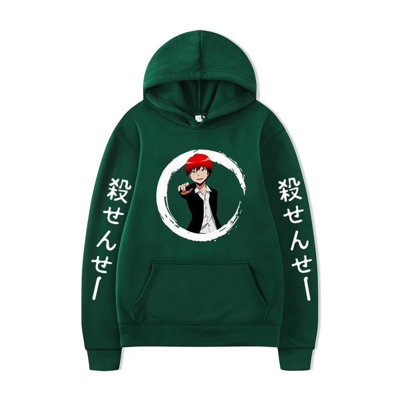 Japanese Anime Hoodies Print Fashion Sweatshirt Hip Hop Casual Unisex Autumn Winter Fleece Streetwear Tops