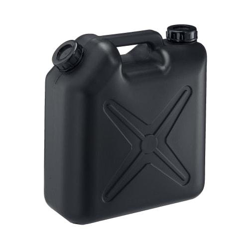 Mizuho Kasei Flat Can, Nozzle, 10L, Black, 0206BK, Double-Ended, Colored Poly Tank