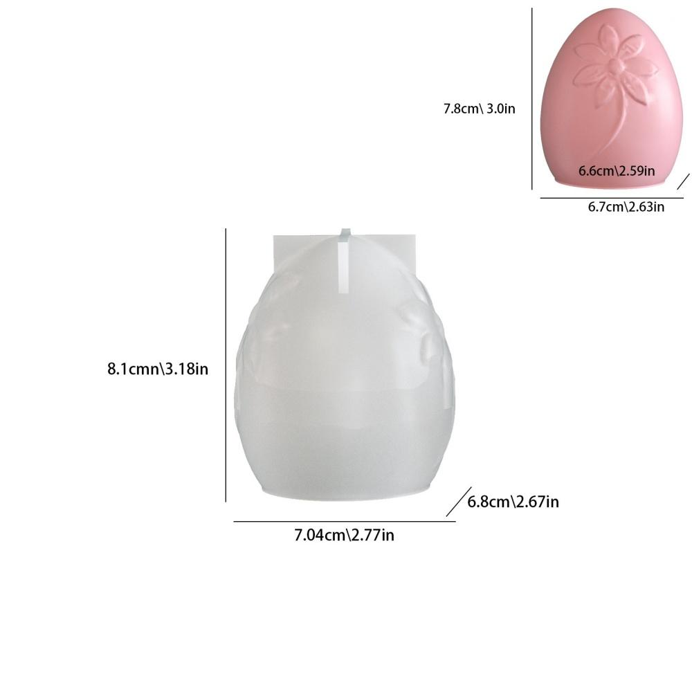 DIY Креативная цветочная рельефная силиконовая форма для пасхального яйца, форма для ароматических свечей, гипса, смолы, пасхальные украшения для дома