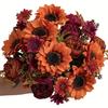 Artificial Sunflower Stem Realistic Fake Silk Sunflower Peony Wildflower Bouquet for Bridal Bouquets Wedding Centerpieces Home Party Table Vase Decor
