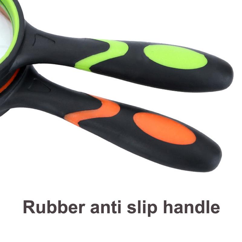 75Mm Handheld Magnifying Glass 10X For Kids Seniors Non-Slip Reading Magnifier Lens For Classroom Science Nature Exploration