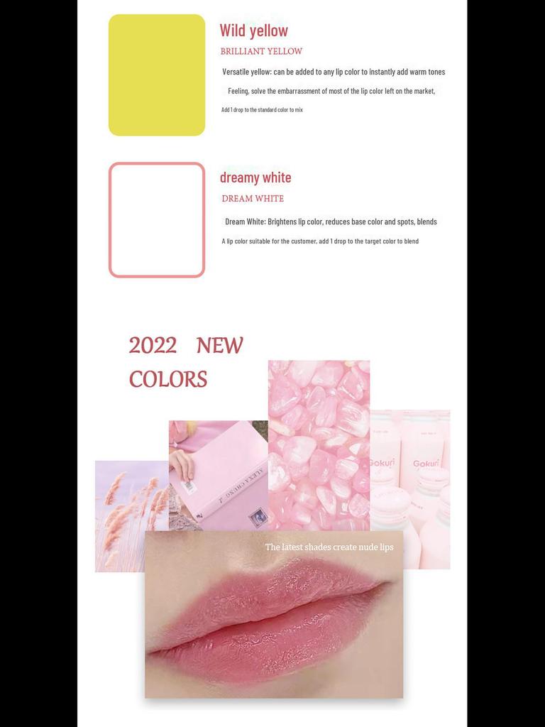 Semi-permanente Lippentattoo-Pigmente – Mutter- und Mädchenlippen, europäisches Nude-Make-up, Lippenfarbmilch, Pro Beauty Salon Line