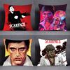 America Film S-scarface Thriller Pillow Case Cover Square Sofa with for Pattern Comfortable Cushionsuitable of Room