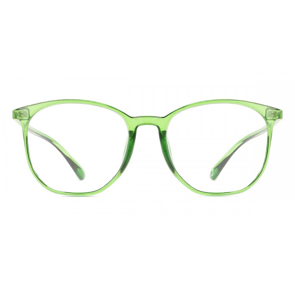 Full Rim Square Transparent Green Smartbuy Collection Cascade G30053 C25 Fashion Unisex Eyeglasses