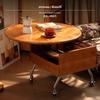 Mobile French Retro Lift Coffee Table Solid Wood Storage Furniture for Bedroom or Modern Living Spaces