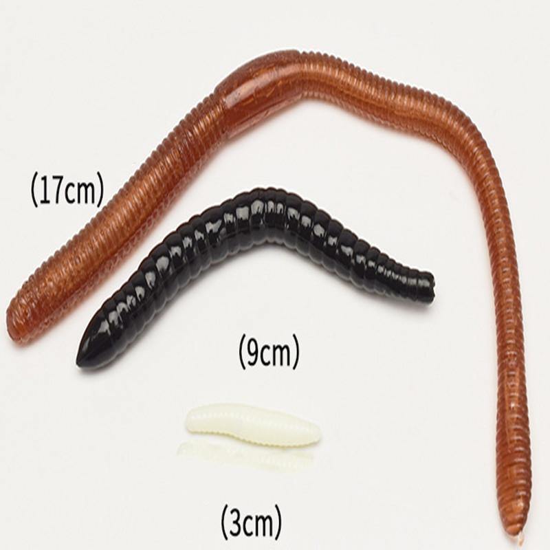 Children's Party Prank Trick Props Can Be Stretched Simulation Earthworm Soft Rubber Ground Dragon Props Maggots Horror Toys