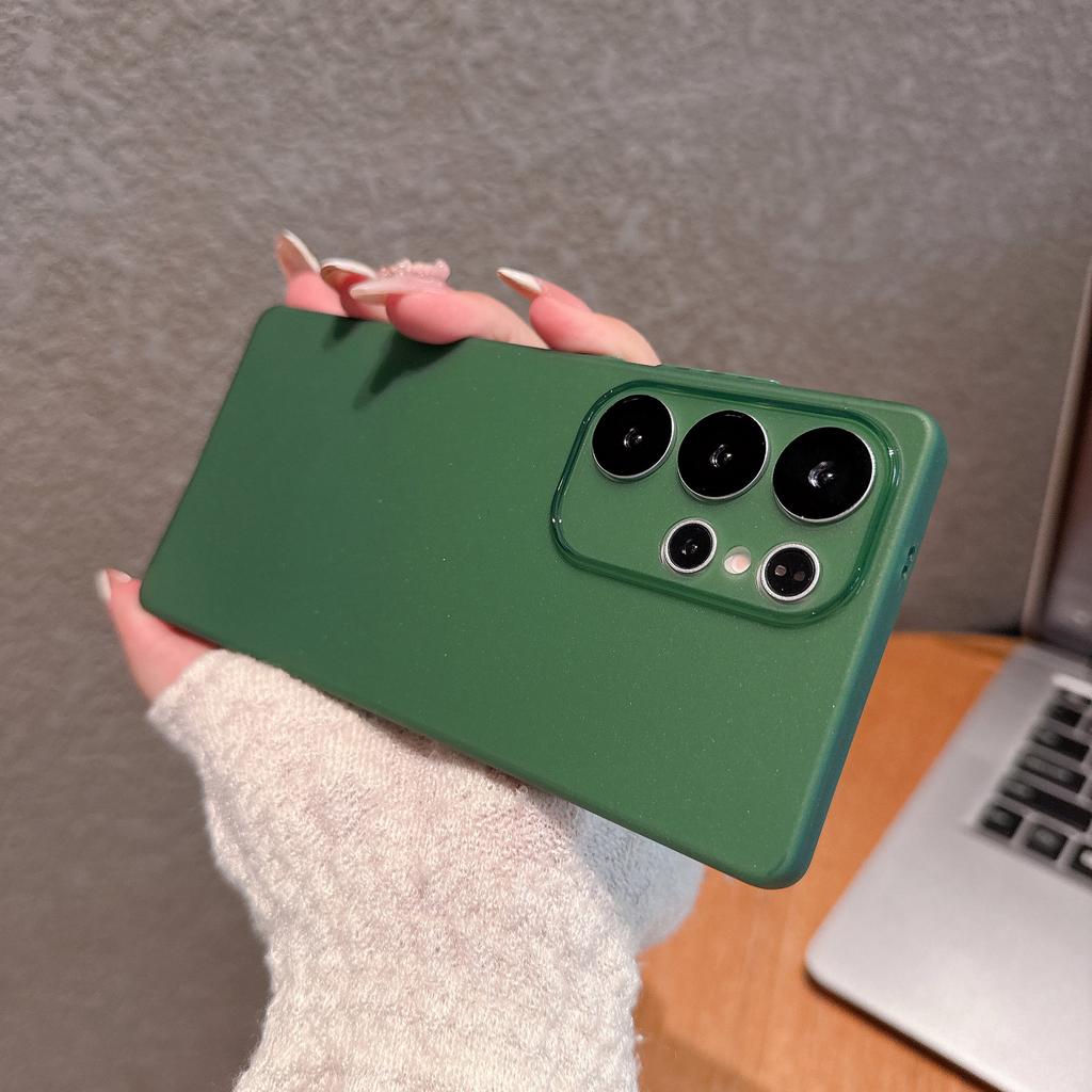 Suitable for Samsung S25 Ultra Thin Frosted Skin Feeling Mobile Phone Case Samsung S24 Ultra Bare Metal Feeling Soft Hole Case