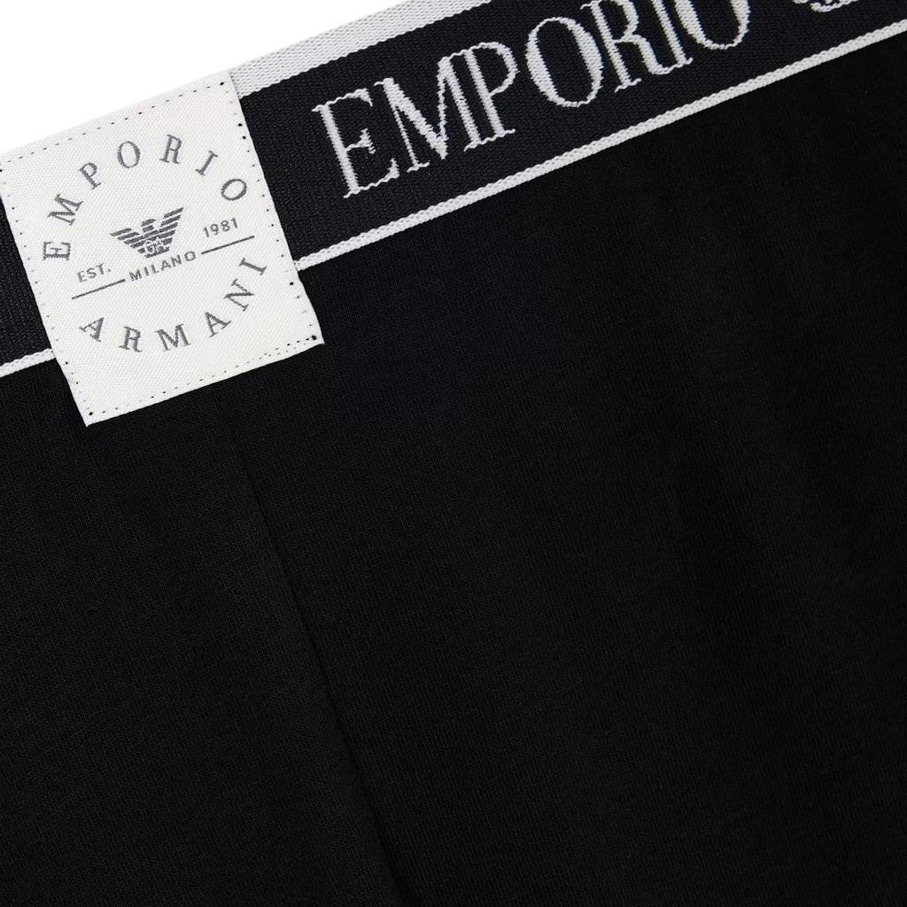 Emporio Armani Solid Color Logo Striped Cotton Leggings Women Leggings EW001901-AF15345-UC001