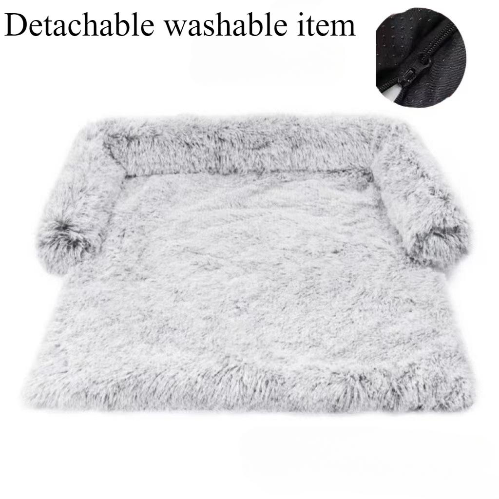 Creative Cat Bed Dog Bed Plush Comfortable Nest Cushion Right Angle Sofa Bed Dog Bed Sofa Bed Pet Mat High Side Sleeping Nest