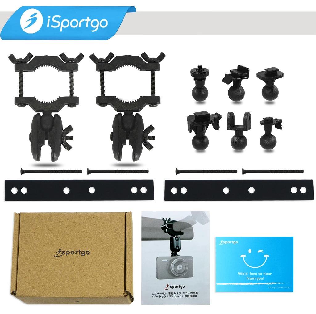 [iSportgo Genuine S80] Ultimate Dash Cam Mirror Mount, 360 Degree