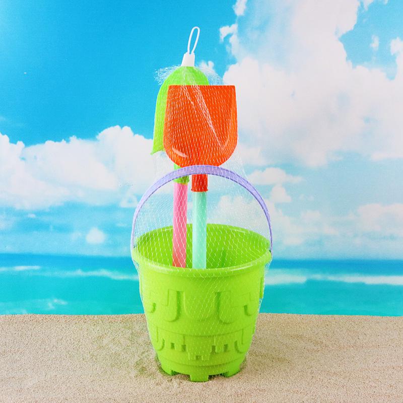 

Kids Beach and Sand Play Set with Large Bucket, Shovel, and Tools for Boys and Girls