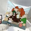 BBabar The Elephant Pillow Case Square Pillow Bedroom Sofa Leisure Comfort Cushion Car Home Decoration