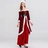 Šaty Santa Claus Cosplay Kostým Klobouk Ženy Večerní šaty Kreativní Vánoční Cosplay Tkanina Dospělí