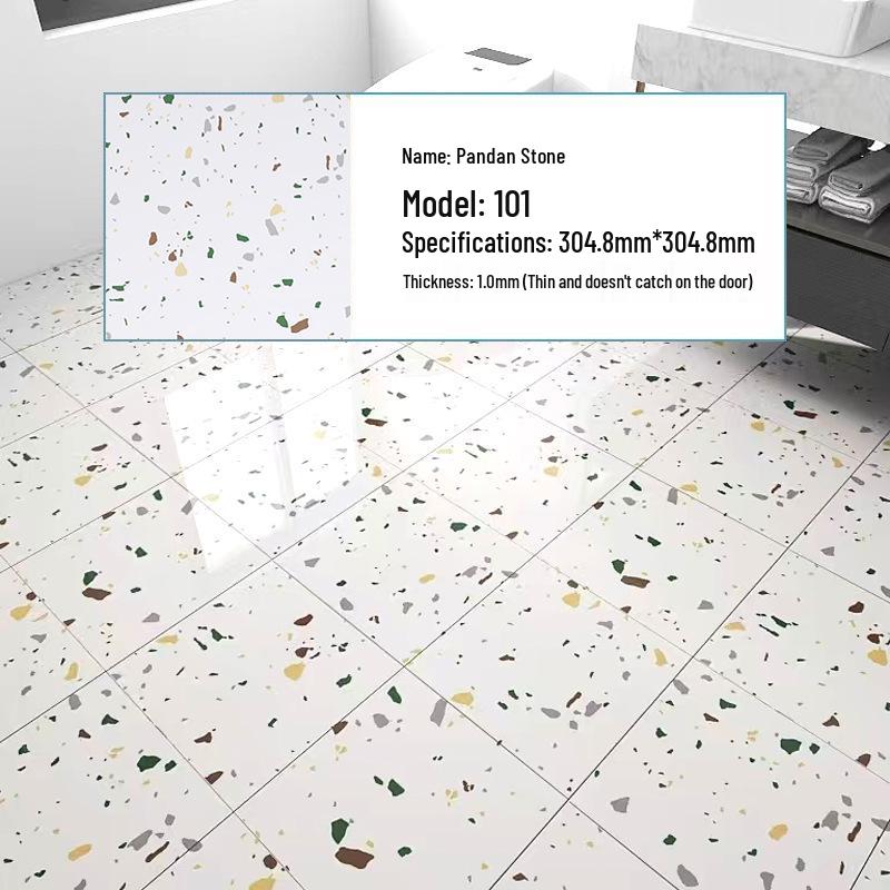 PVC Self-Adhesive Waterproof Stone Plastic Floor Sticker for Bathroom and Kitchen