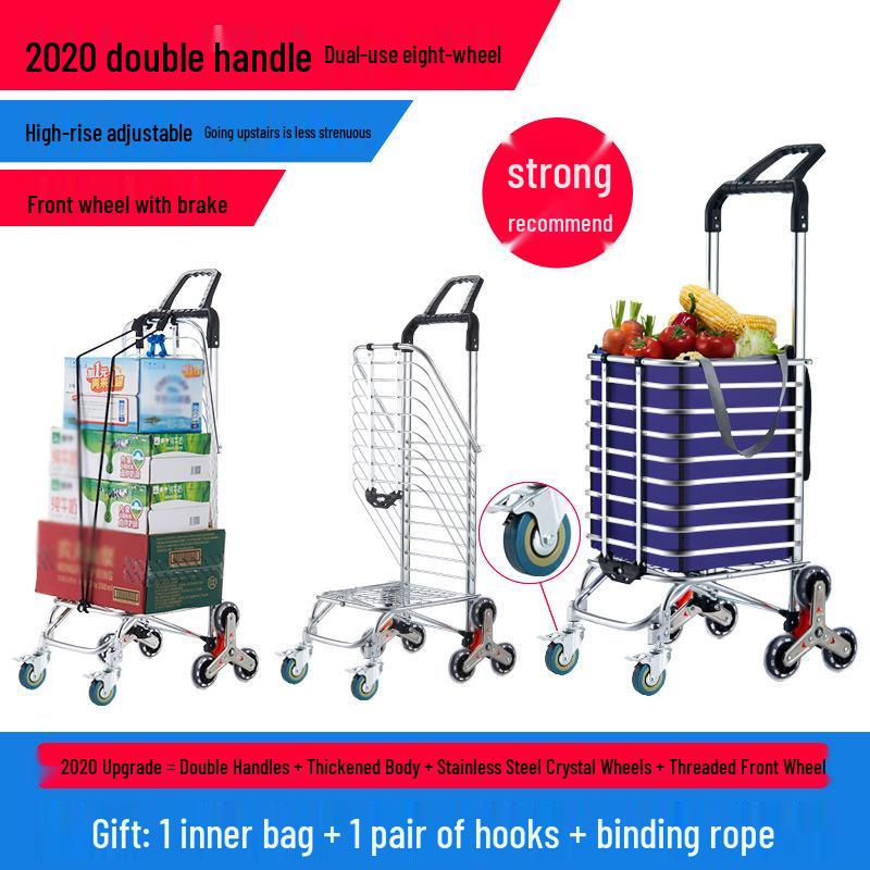 Chariot de Courses Pliant Portable Tianxi avec Roues pour Escaliers