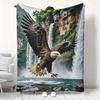 Adler rahmenlose Mosaikkunst Ideal für die Heimdekoration, Perfektes Geschenk. Weiche Wohndecke, Flanelldecke mit Muster, Weiche bedruckte Flanelldecke, Muster