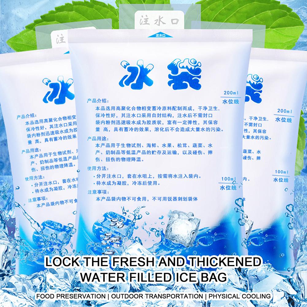 5/10pcs Ice Packs Environmentally Friendly Water Injection  Refrigerated and Fresh-keeping Ice Pack or For Injuries Pain Relief