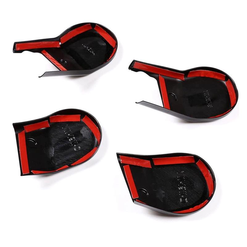 A87Q-For Toyota Hilux 2015- Anti-Dust Seat Bracket Fixing Bolts Cover Trims Accessories Black 4PCS