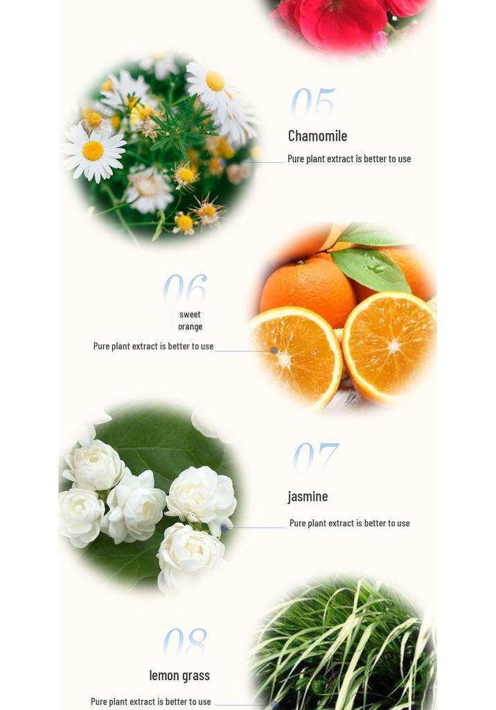 Thailand Imported Body Massage Essential Oils 3600ml - Lavender, Sweet Orange, Ocean, Jasmine, Rose, White Tea, Gua Sha Back Opening