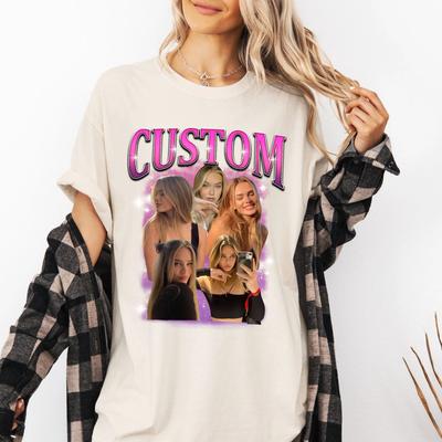 Camisetas de Rap Pirata Personalizadas Para Novia y Novio Camiseta Personalizada Foto de Cara